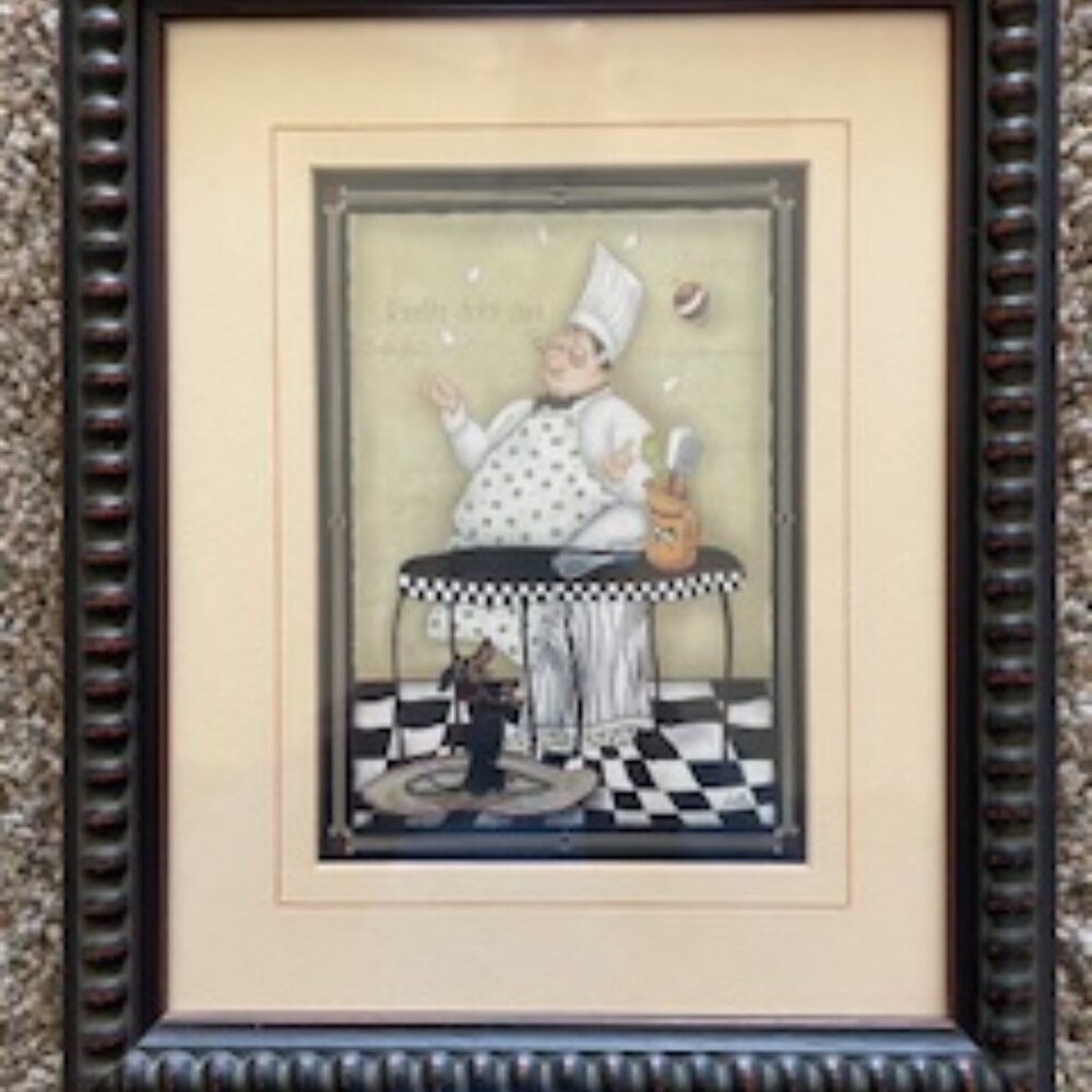 Framed Wall Art - Kitchen Chef